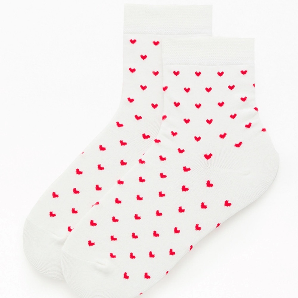 Brandy Melville Red Heart Socks - Picture 4 of 11